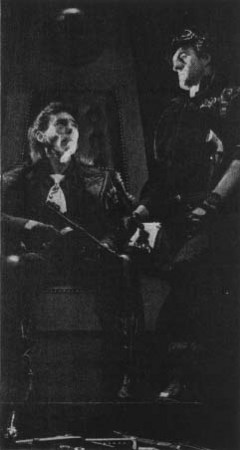 Mike Pratt as Hoss and Christopher Malcolm as Cheyenne in a 1974 production of The Tooth of Crime at the Royal Court Theatre.