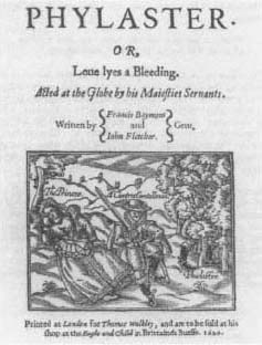 Title page of the 1620 edition of Philaster.