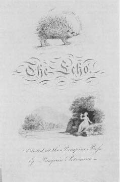 Title page of The Echo, 1807