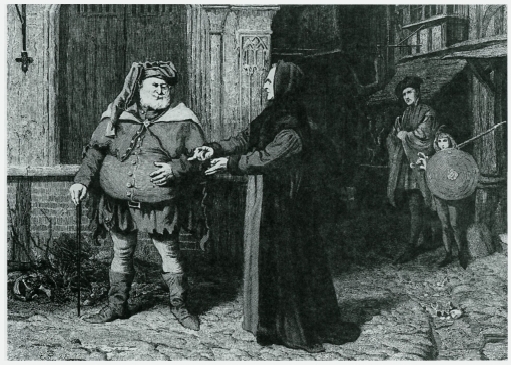 2 Henry IV. Act I, scene ii. Falstaff and the Chief Justice. By F. Barnard (n.d.).