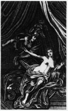 Tarquin and Lucrece. Frontispiece to the Rowe edition of The Rape of Lucrece (1714).