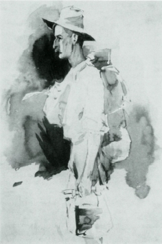 Watercolor of Lawson.